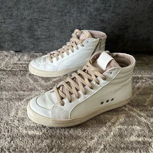 P448 Medusa High Top Sneakers Coated Leather Womens 37